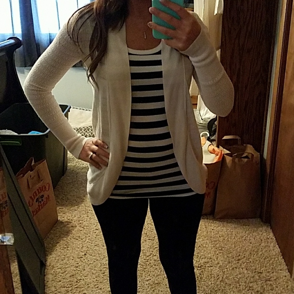 Merona Off White Cardigan